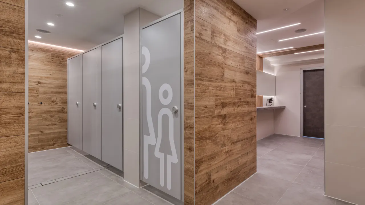 WC-jakoseinät korkeapainelaminaatista (HPL)